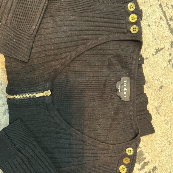 Bebe black long sleeve shirt - Picture 4 of 4